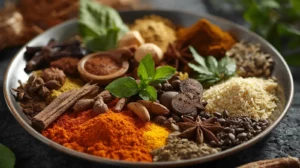 Plat d'épices indiennes